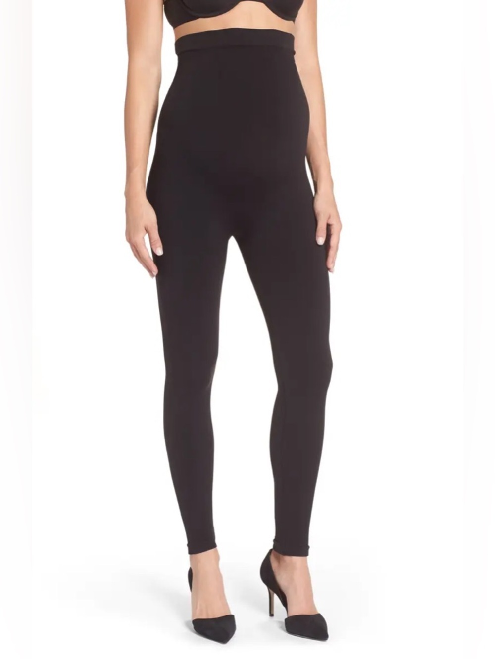 NWT SPANX Mama Look at Me Now Seamless Maternity Leggings Baby Bump Shapewear XS - Picture 9 of 10